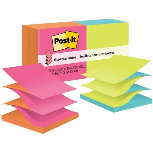 3M 3M MMMR330NALT Post-it Pop-up Refill Notes 3x3 12 Pack