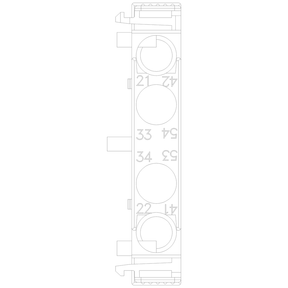 Siemens 3RH2911-1DA11 Siemens 230 Volt 6 Amp 1NO 1NC Screw Terminal Contactor Auxiliary Switch Block