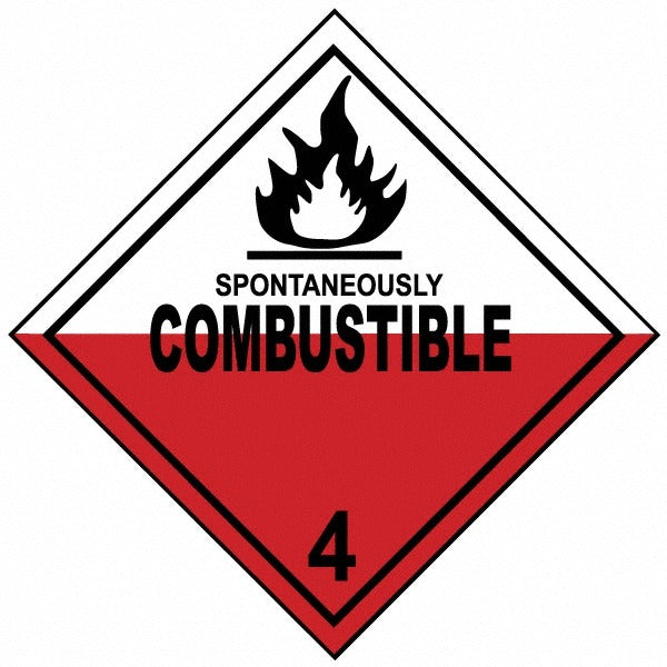 ACCUFORMNMC Accuformnmc DL48P Vinyl Placard Spontaneously Combustible
