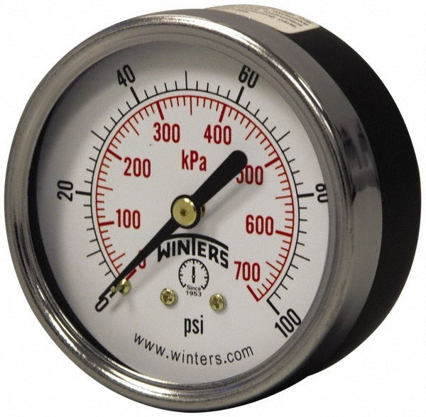 WINTERS Winters PEM1440 Pressure Gauge 0-160 Psi 2.5 in Npt