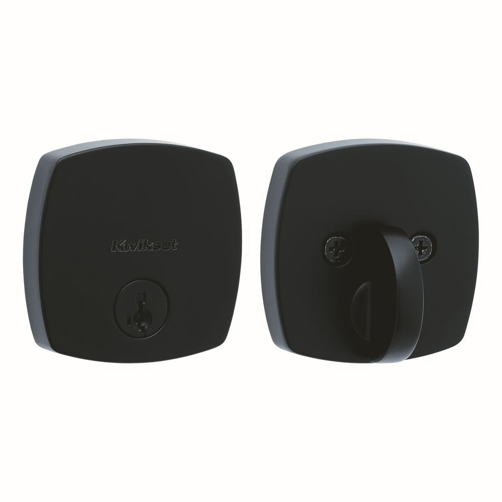 KWIKSET Kwikset 258MDT-514S.STRKP Smartkey Deadbolt Matte Black