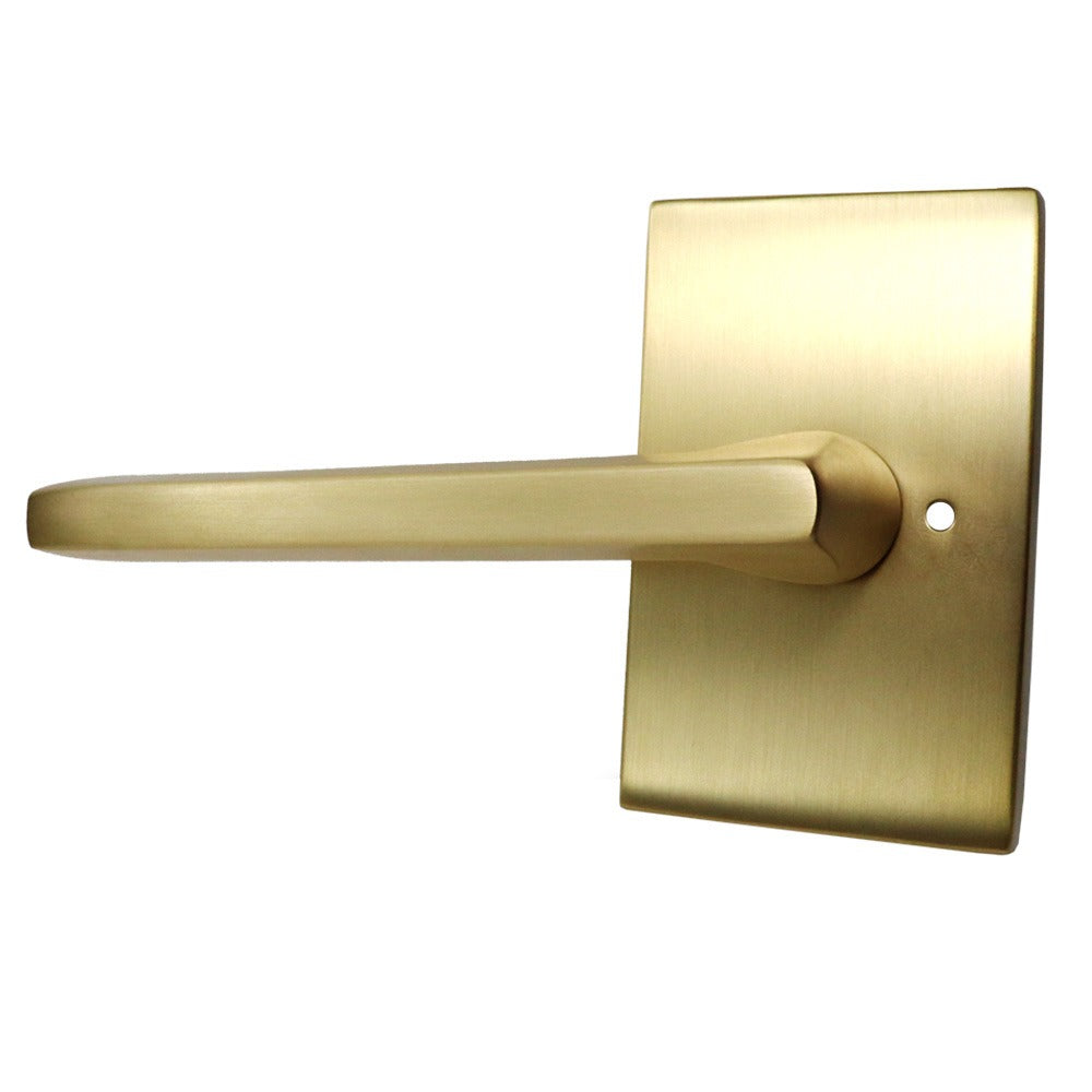 EMTEK Emtek 5212HLOUS4LH.RLS Helios Lever Privacy Set Satin Brass