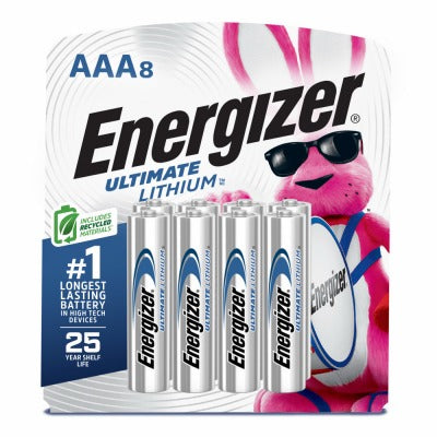 ENERGIZER Eveready Battery Co L92SBP-8 Aaa Lithium Battery 8 Pack