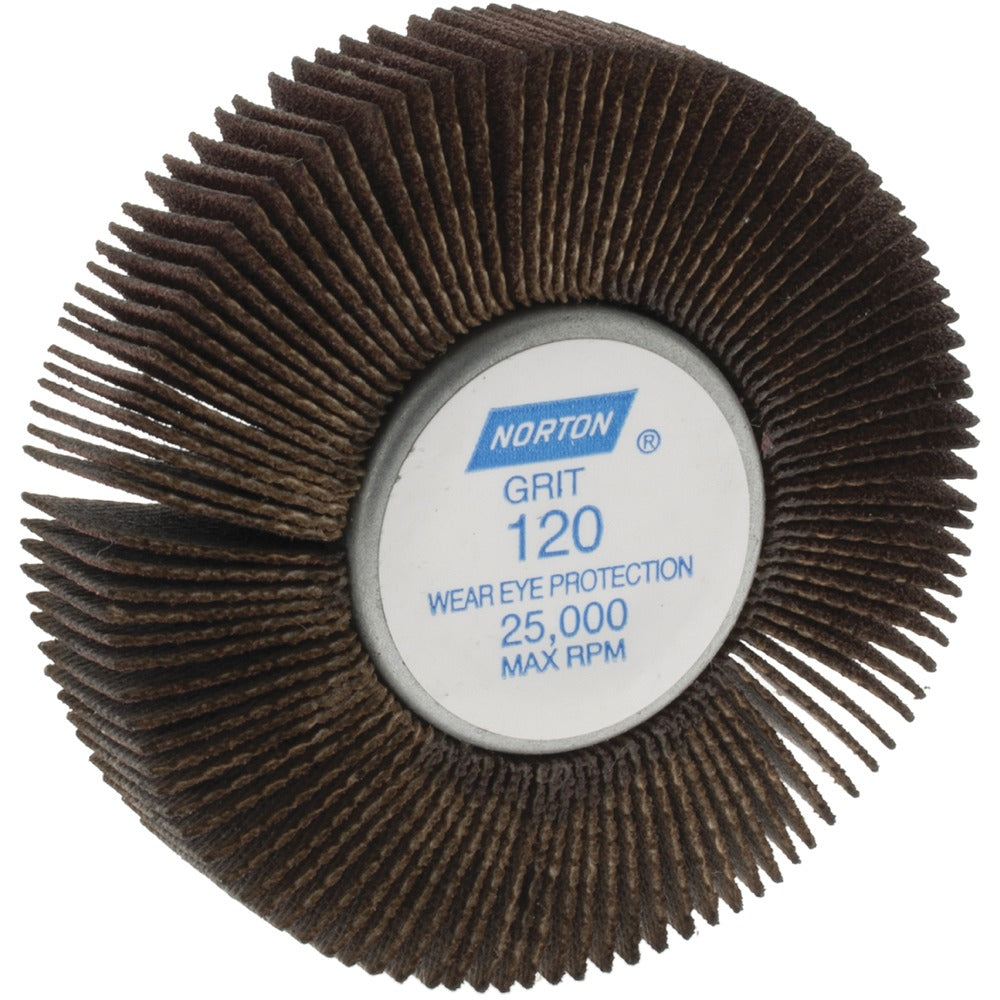 NORTON Norton 63642502644 Mounted Flap Wheel 120 Grit Fine