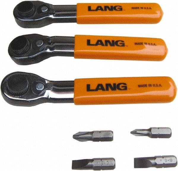 LANG Lang 5220 Ratcheting Bit Driver Set 7 Piece 1/4 in Drive