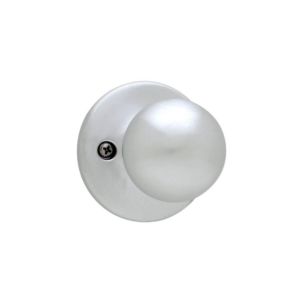 KWIKSET Kwikset 488P-26D Polo Knob Half Dummy Lock Satin Chrome
