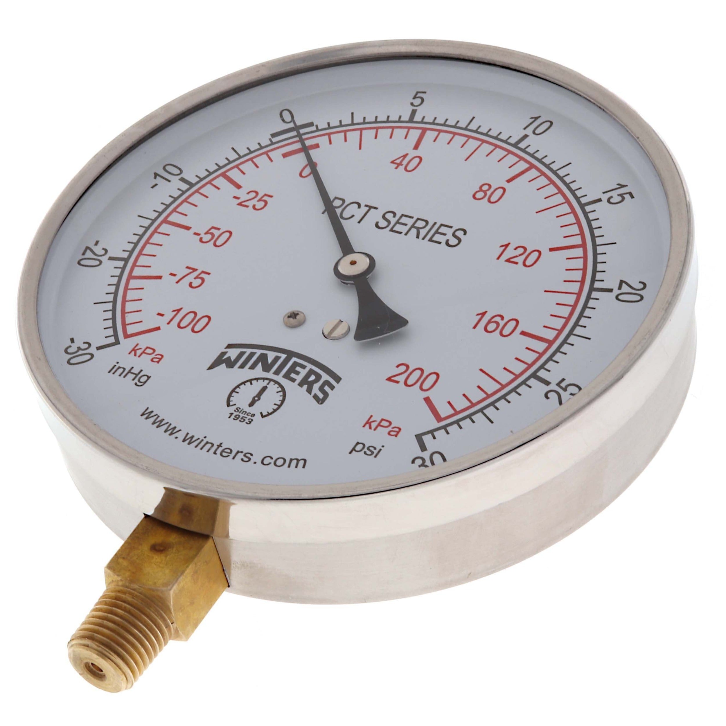 WINTERS INSTRUMENTS Winters Instruments PCT329 PCT Contractor Pressure Gauge (4.5 inches Dial)
