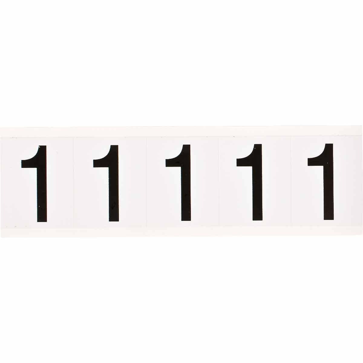BRADY Brady 9714-1 number label 2.25 h x 1.81 w (card of 5)
