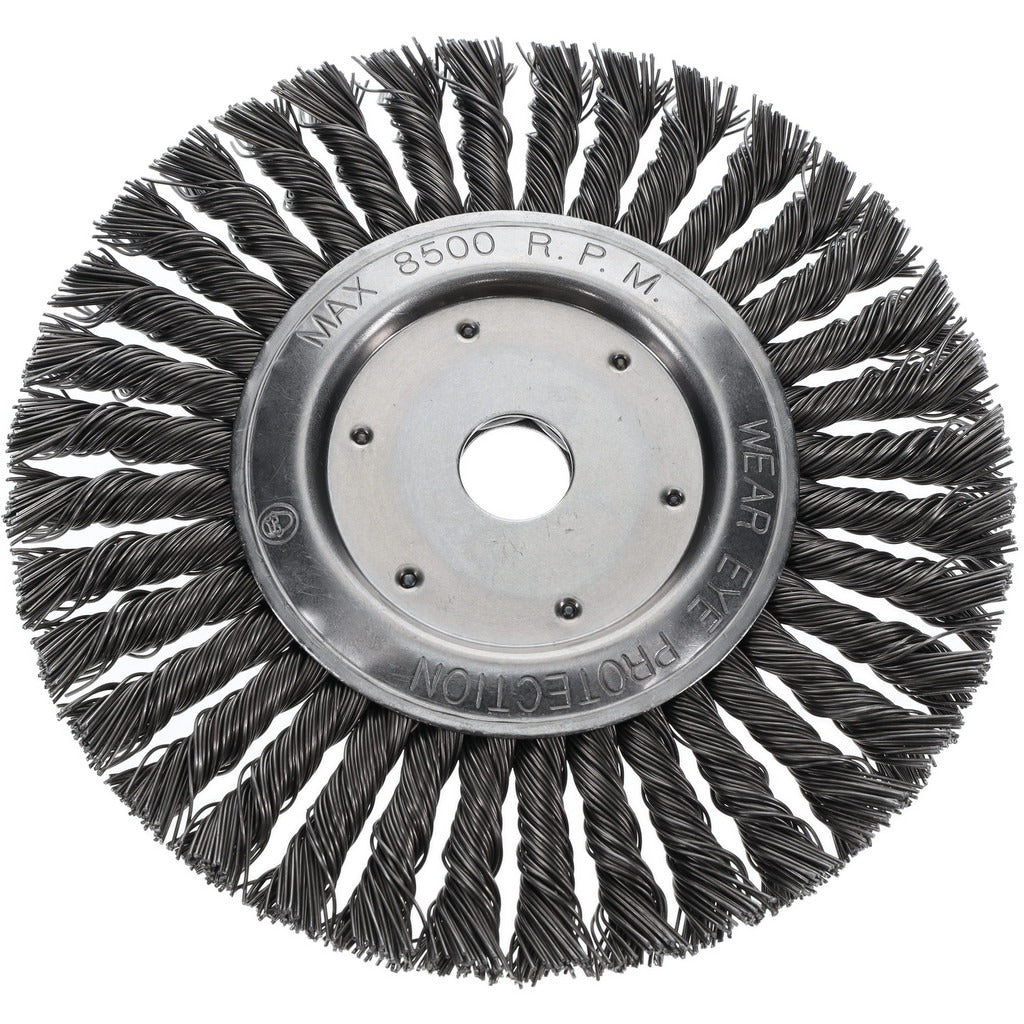 VALUE COLLECTION Value Collection S00652040 Wheel Brush 8 in Knotted Steel