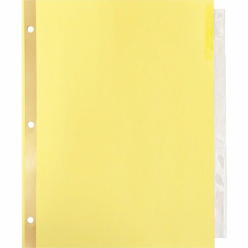 BUSINESS SOURCE Business Source BSN20066 5-tab Letter Dividers Clear Tabs