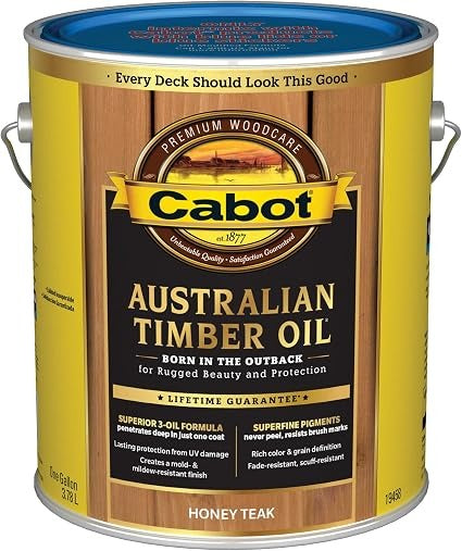 CABOT Cabot 140.0019458.007 Australian Timber Oil Transparent Oil-Based Natural Oil/Waterborne Hybrid (1 gal)