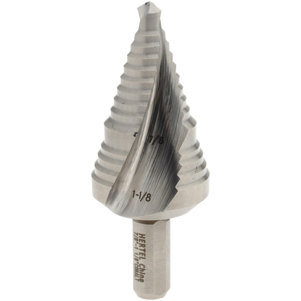 HERTEL Hertel SDD43274570 Step Drill Bit Cobalt 7/8-1-1/8 in