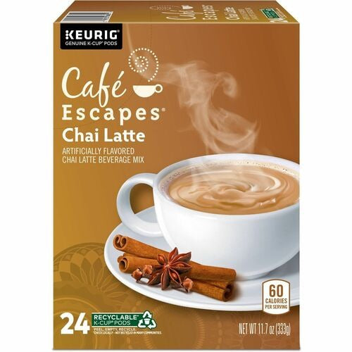 KEURIG Green Mountain GMT6805 Chai Latte K-cup Pods 24ct