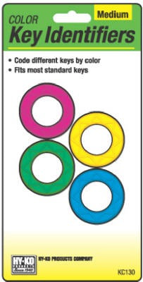 HY-KO Hy-ko Prod Co KC130 Key Identifier Caps 4 Pack