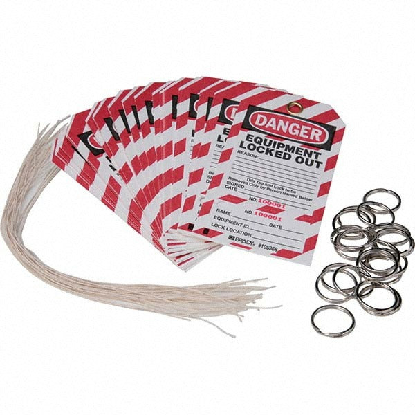 BRADY Brady 105368 Do Not Operate Lockout Tag Paper 25 Pack