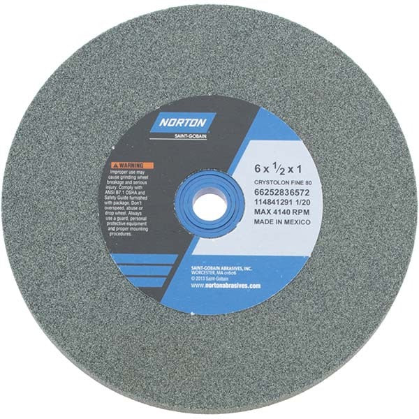 NORTON Norton 66252836572 Bench Grinding Wheel 6 in 80 Grit