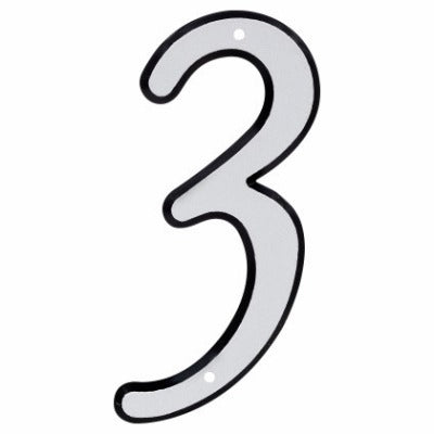 HILLMAN Hillman Fasteners 841602 Nail-on House Number 3 4in