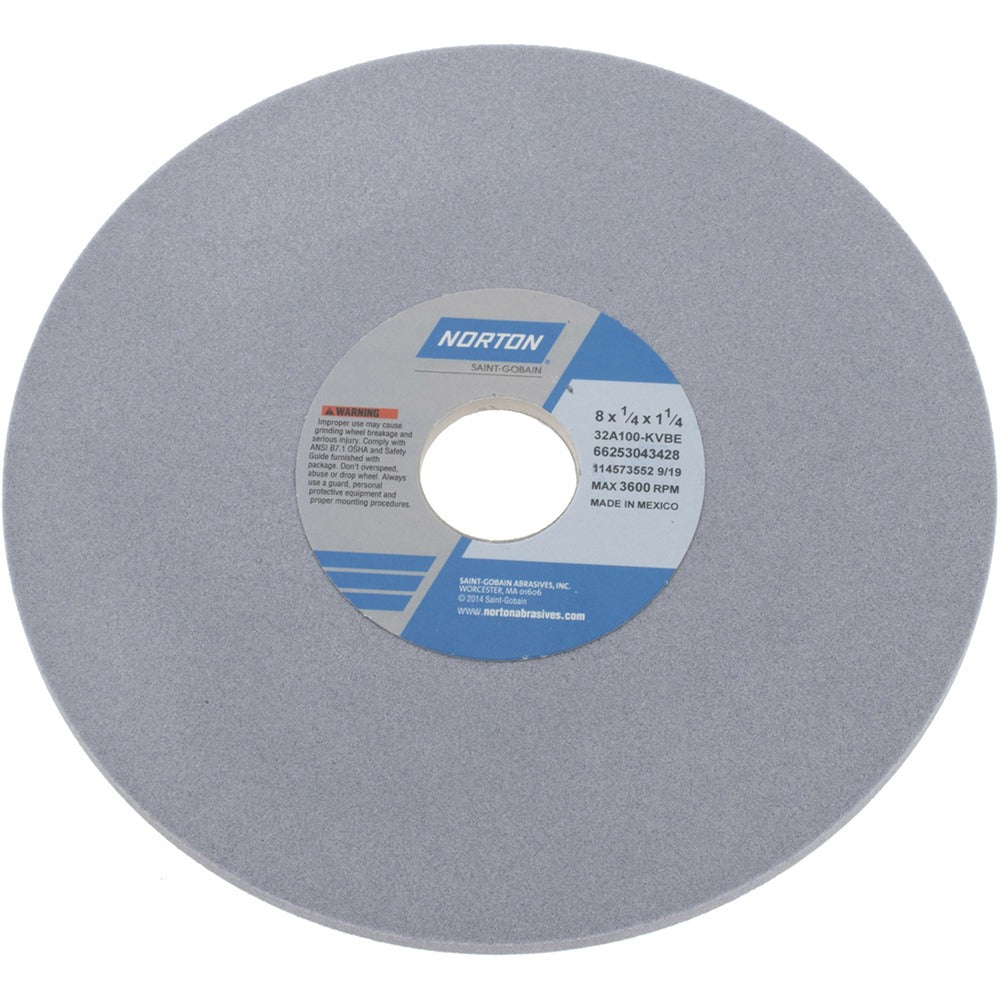NORTON Norton 66253043428 Surface Grinding Wheel 8in 100 Grit