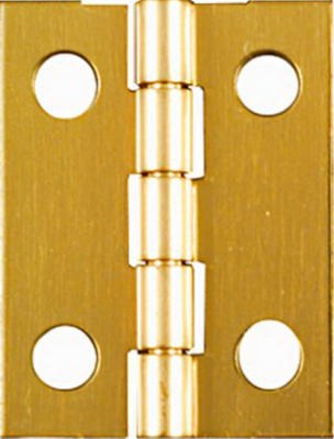NATIONAL HARDWARE National Mfg N211-177 Solid Brass Narrow Hinge 4 Pack
