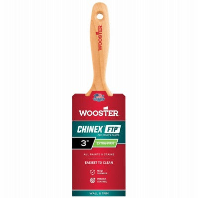 WOOSTER Wooster Brush 4413-3 Chinex Ftp Varnish Brush 3 in