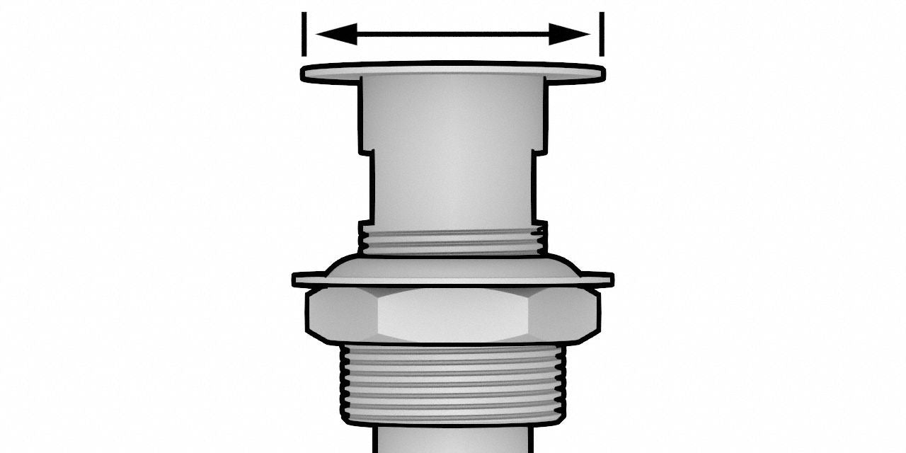 KISSLER Kissler 08-0313 Pop-Up Push Type C.P. Plastic