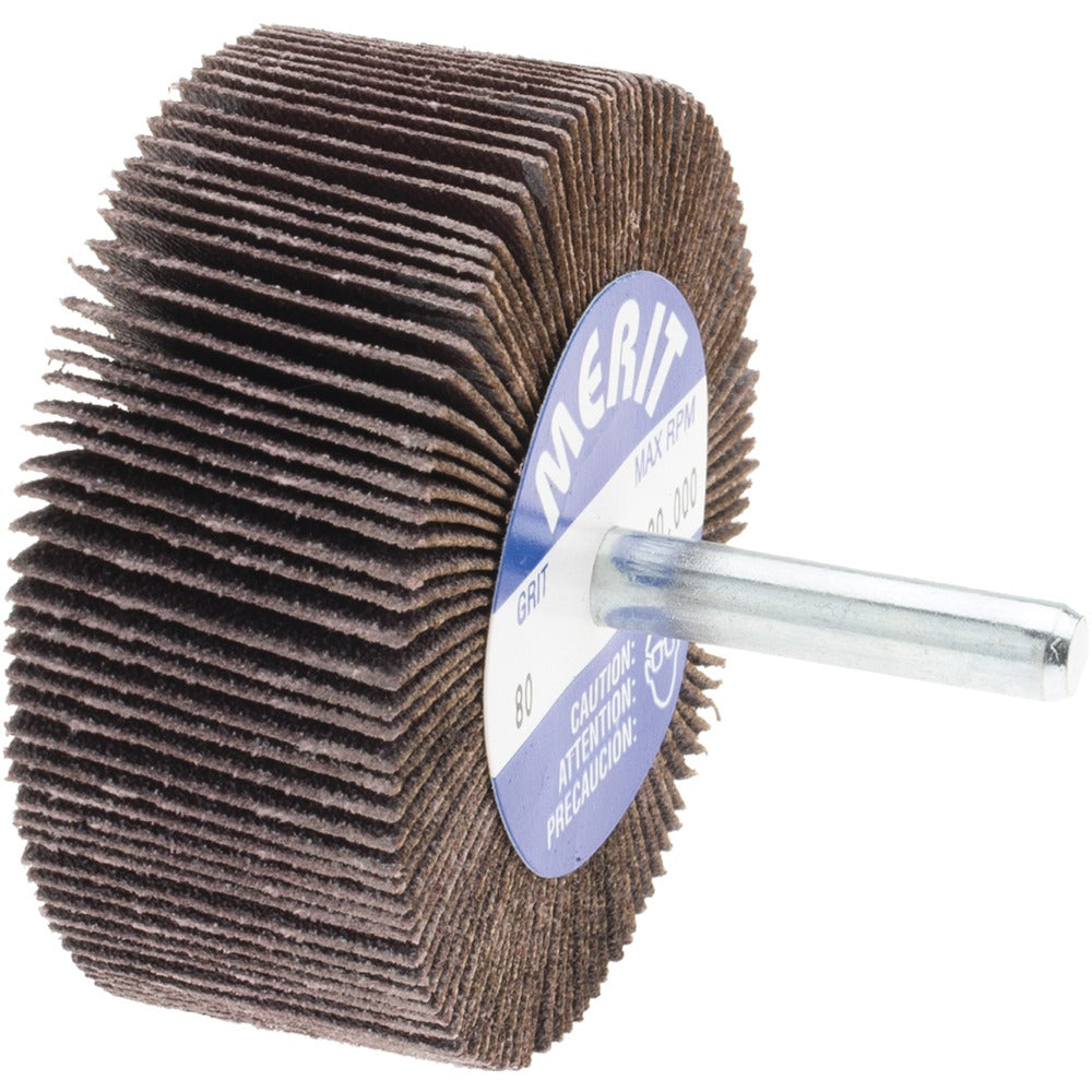 MERIT Merit Abrasives 08834137411 Mounted Flap Wheel 80 Grit