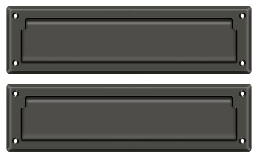 DELTANA Deltana MS212U10B Mail Slot 13.4in Interior Flap Oil Rubbed Bronze