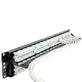 PASS & SEYMOUR Pass & Seymour 48845-CC6 48 Port Cat 6 Universal Rack-Mount Patch Panel (48 Port)