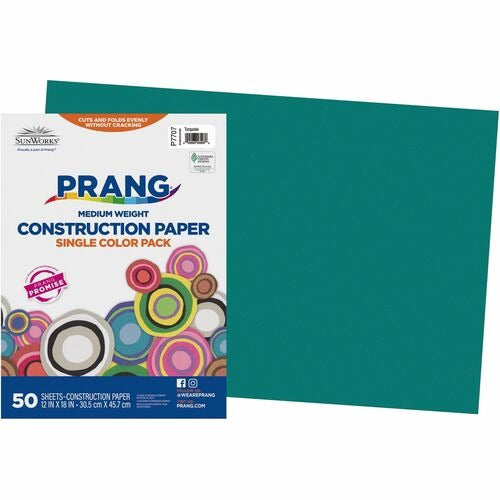 PACON Pacon PAC7707 Construction Paper 12x18 Turquoise 50 Pack