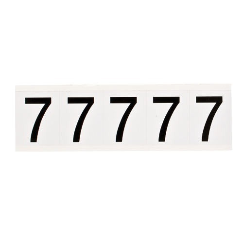 BRADY Brady 9714-7 Number Label 2.25 H x 1.81 W (Card of 5)