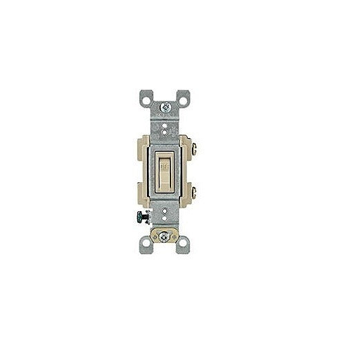 LEVITON Leviton Telcom RS115-ICP Toggle Switch Sp 15A 120V Ivory