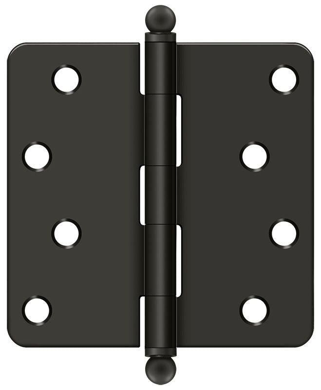 DELTANA Deltana S44R410B-BT 4x4 Radius Hinge Ball Tips Oil Rubbed Bronze