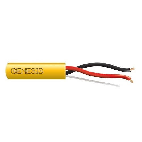 SOUTHWIRE Genesis Cable 31021102 22AWG 2C Security Cable CL2P 1000ft Yellow