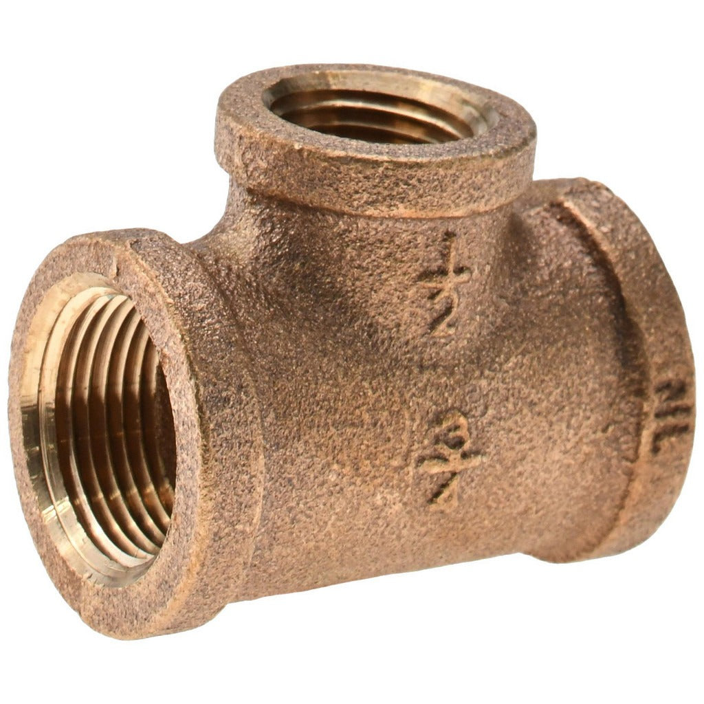 VALUE COLLECTION Value Collection 453-043NL Brass Pipe Tee 3/4x1/2 Mpt 125psi