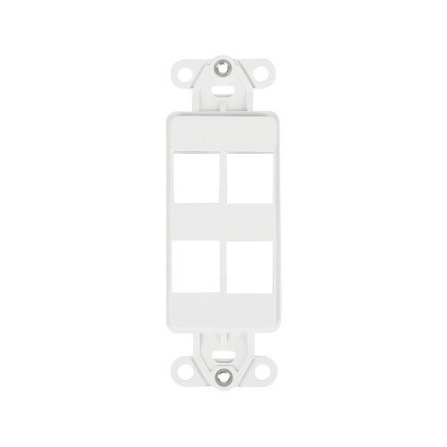 WIREPATH Wirepath WP-DEC-STRAP-4-WH 4-port Decorative Strap