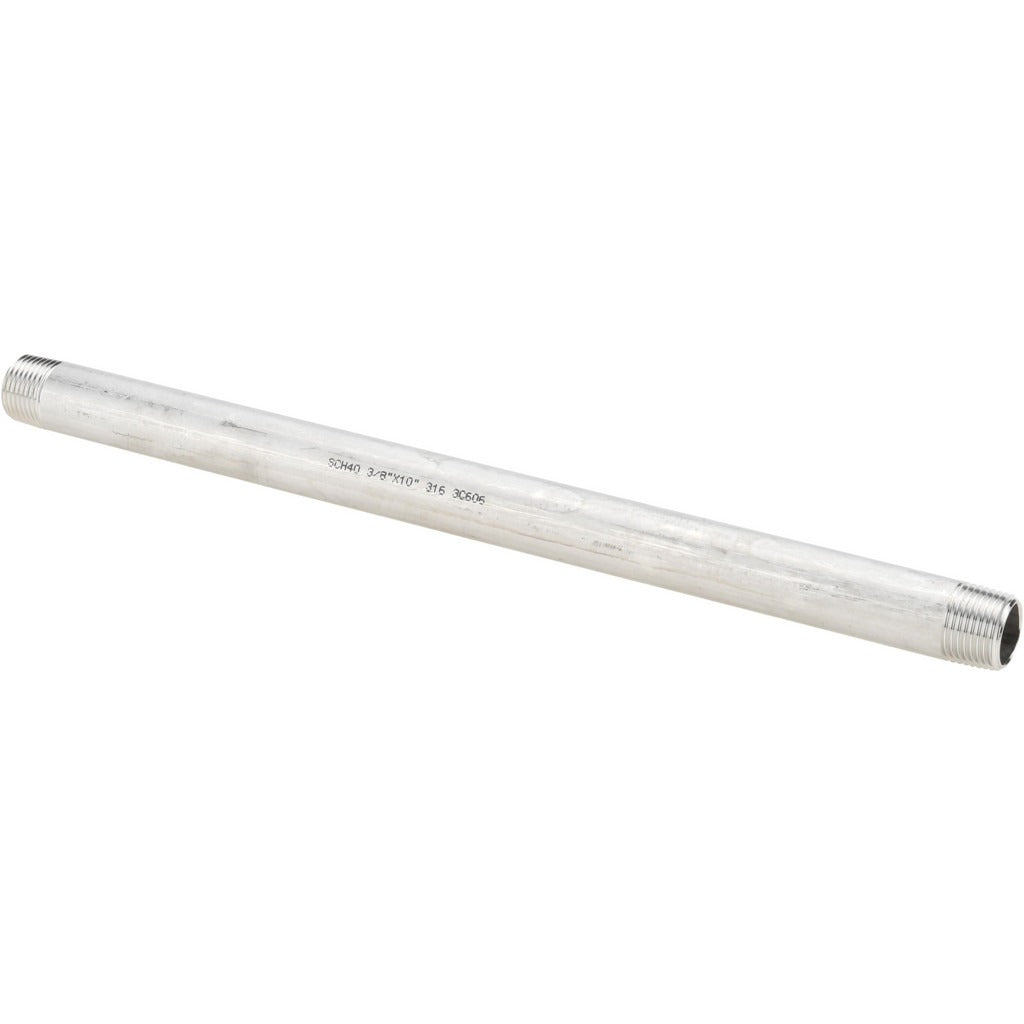 VALUE COLLECTION Value Collection 6BN3/8X10 Ss Pipe Nipple Sch 40 Npt