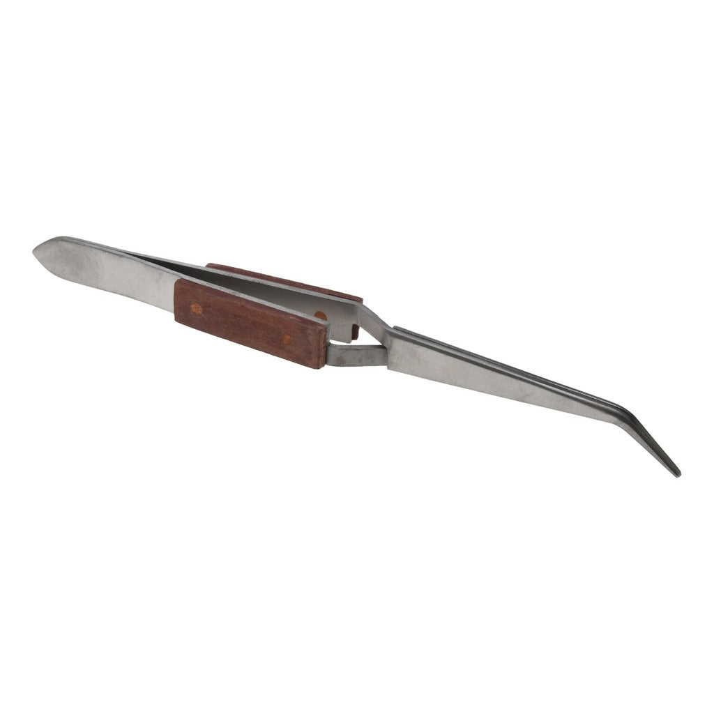 VALUE COLLECTION Value Collection 10277-SS Assembly Tweezer Bent Tip 6.5 in