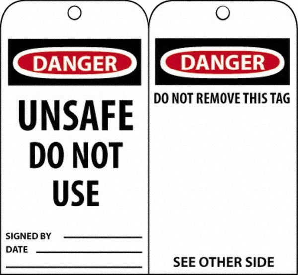 ACCUFORMNMC Accuformnmc RPT34 Danger Accident Prevention Tag 3x6 in