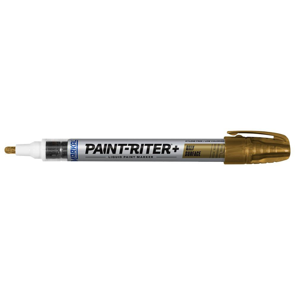 MILWAUKEE Markal 96972 Gold Liquid Paint Marker Bullet Tip