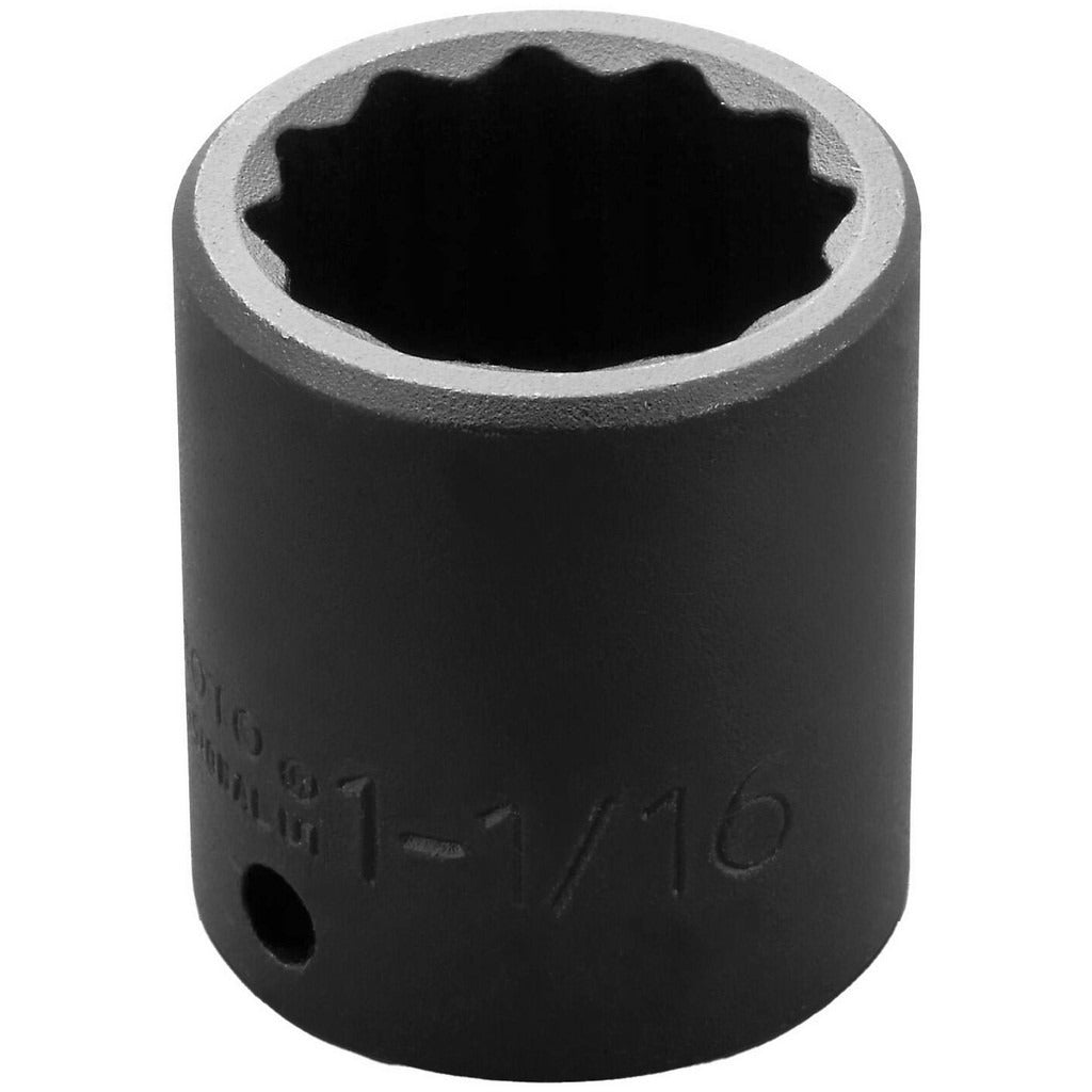 PROTO Proto J7434 Impact Socket 1/2 in Drive 1-1/16 in 12-point