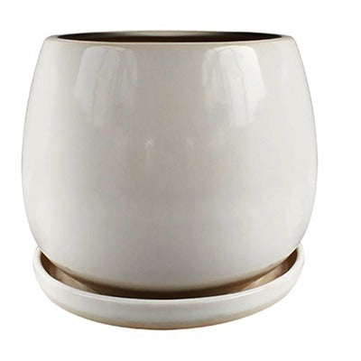 TRENDSPOT Trendspot Inc CR10975-06W Brook Artisan Pot 6in Cream