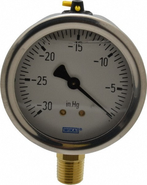 WIKA Wika 9767002 Pressure Gauge 0-30 Psi 2.5in Dial Lower Npt