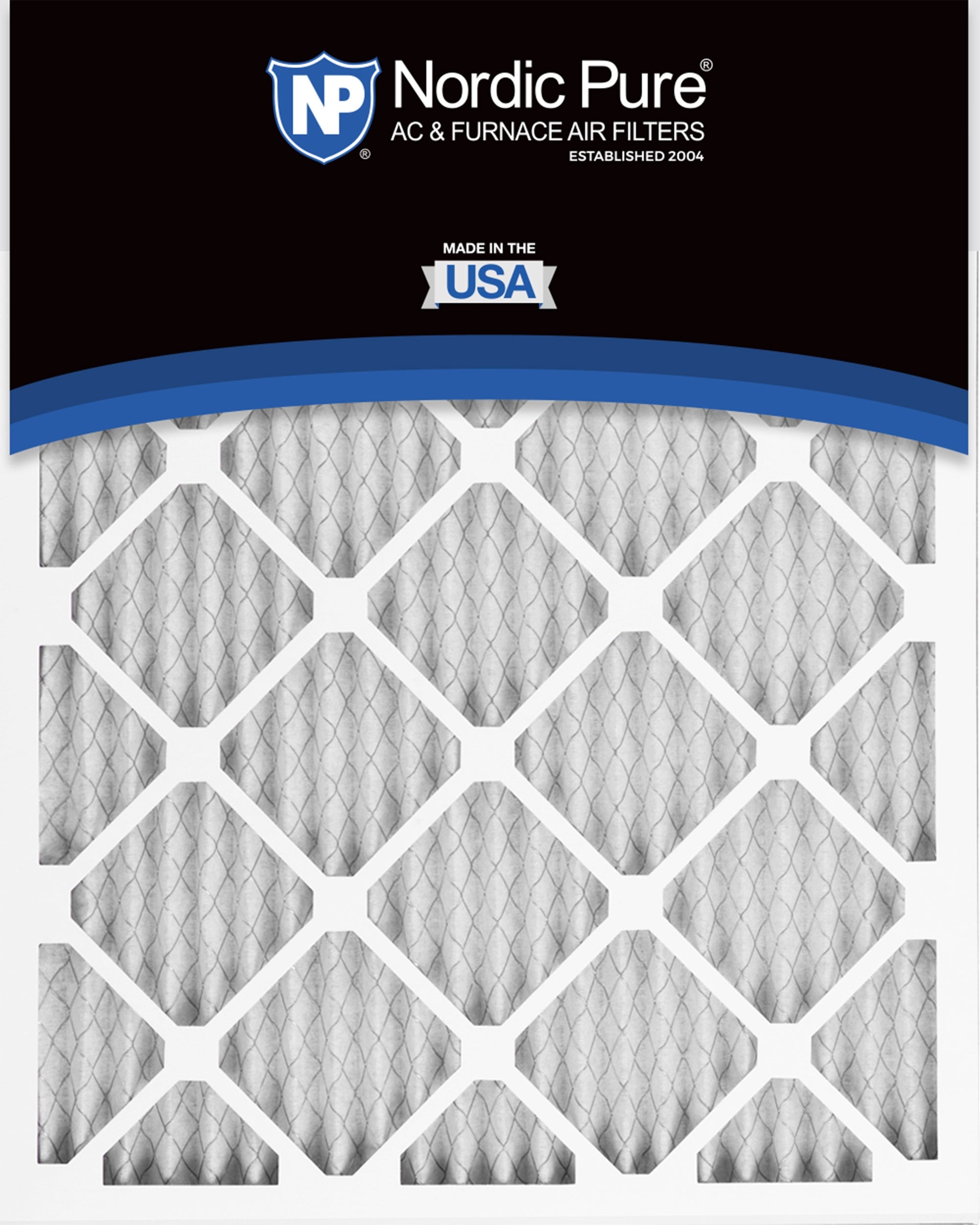 NORDIC PURE Nordic Pure 11_1/2x21x1ExactCustomM10-6 Merv 10 Filter 6pk