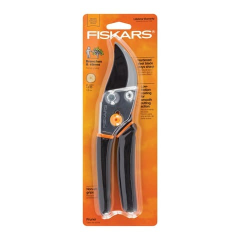FISKARS Fiskars 391091-1016 Carbon Steel Bypass Pruners 10.75 in (10.75 in / 391091-1016)