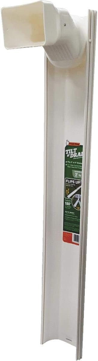 FROST KING Frost King GWS3W Tilt and Drain Downspout Extender 6 ft