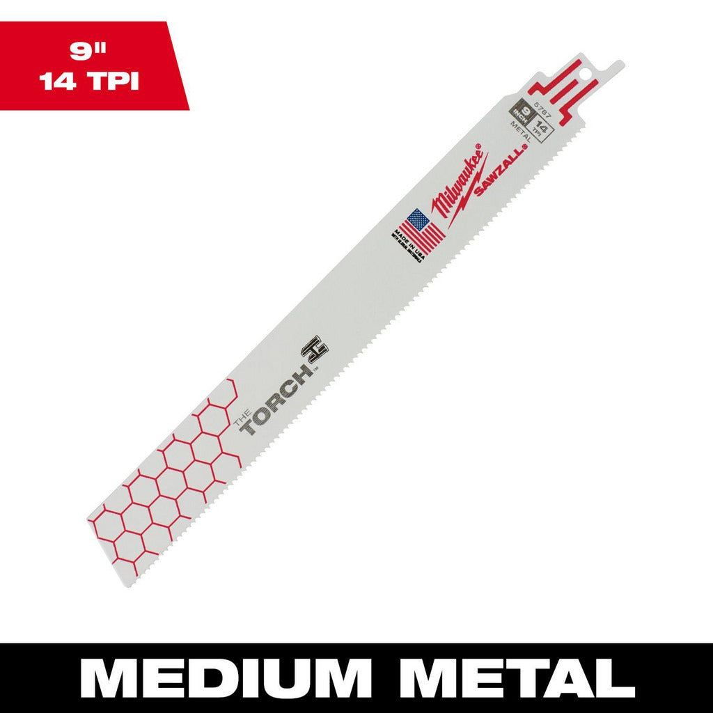 MILWAUKEE Milwaukee Tool 48-01-2767 Reciprocating Saw Blade 9 in 14 Tpi