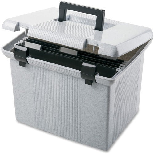 PENDAFLEX Pendaflex PFX41747 Portable File Box Letter Size Black
