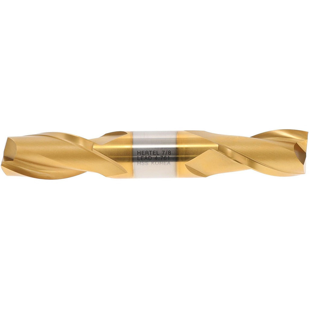 HERTEL Hertel E8050056 Square End Mill 7/8 in 2 Flute Hss Tin