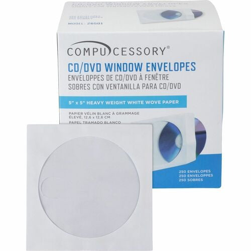 COMPUCESSORY Compucessory CCS26501 Cd Dvd Envelopes Box of 250