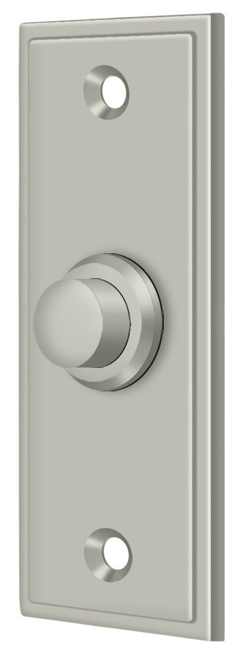 DELTANA Deltana BBS333U15 Rectangular Bell Button Satin Nickel